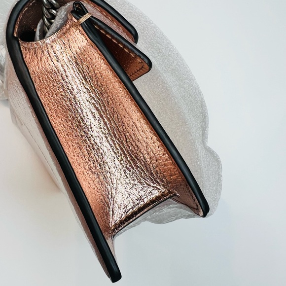 GUCCI NEW DIONYSUS SUPER MINI ROSE GOLD LEATHER BAG CLUTCH PURSE WAIST BAG BUM - Picture 10 of 16